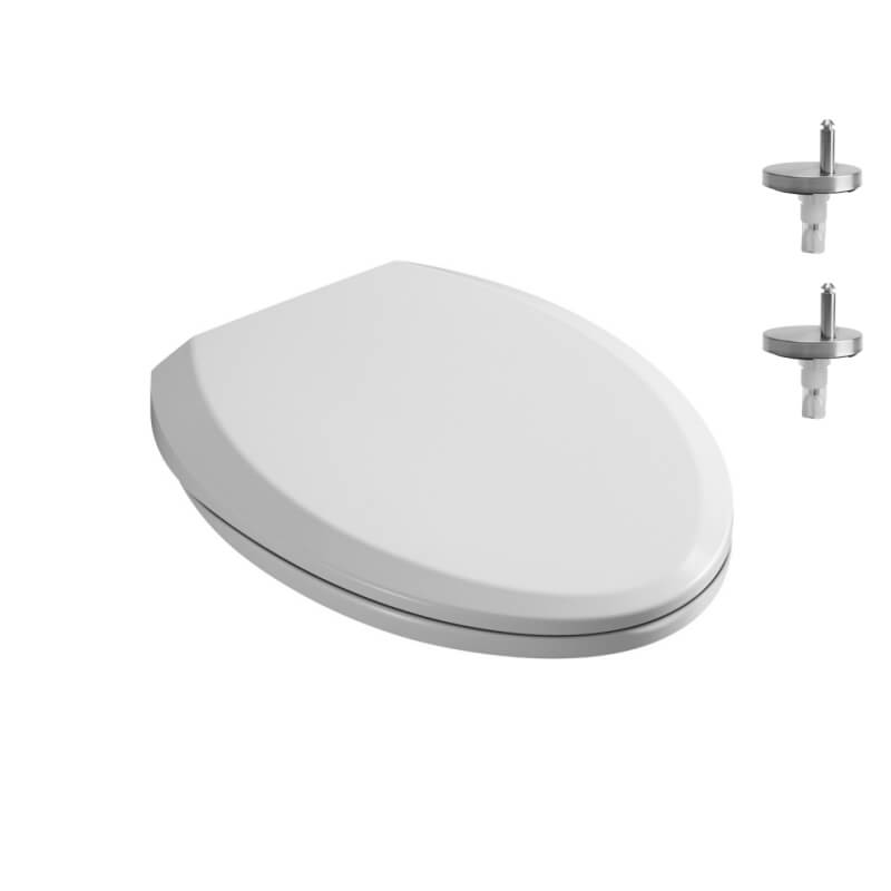 Classic Style Elongated UF Toilet Seat closed front view