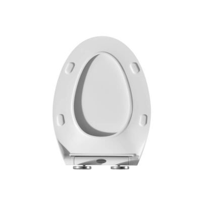Ultra thin Elongated UF Toilet Seat closed back view
